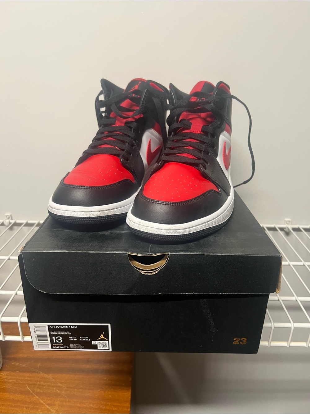 Nike Air Jordan 1s - Men’s US Size 13 - Black, red, white colorway